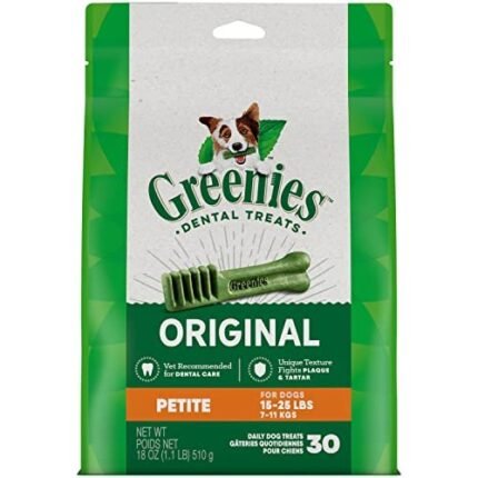 greenies orginal petite natural dental care dog treats pack image