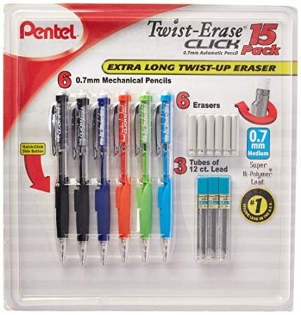 pentel twist erase click mechanical pencil set image