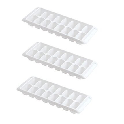 rubbermaid ice cube tray 16 cube tray 3 pack white image