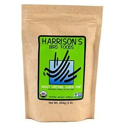 harrisons certified organic adult lifetime s fine 1lb bird food pack image