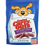 canine carry outs sausage link beef flavor dog snacks pack image