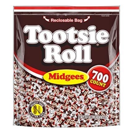 tootsie roll chocolatey twist midgees resealable standup bag image