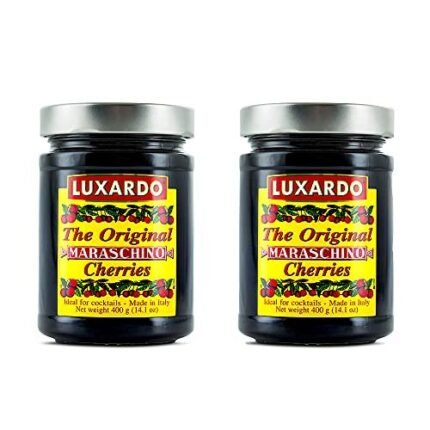 luxardo gourmet maraschino cherries 400g jar 2 pack image