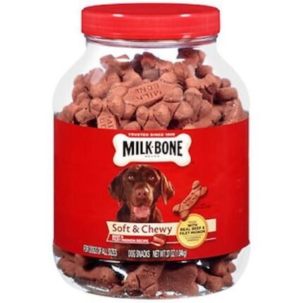 milk bone soft & chewy beef snacks image