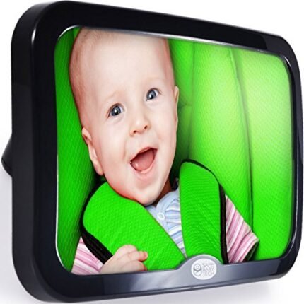 safe baby tech crystal clear car mirror image