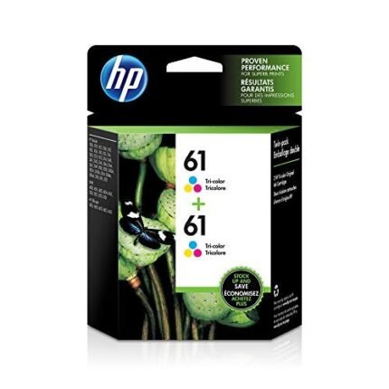 hp 61 2 ink cartidges tri color pack image