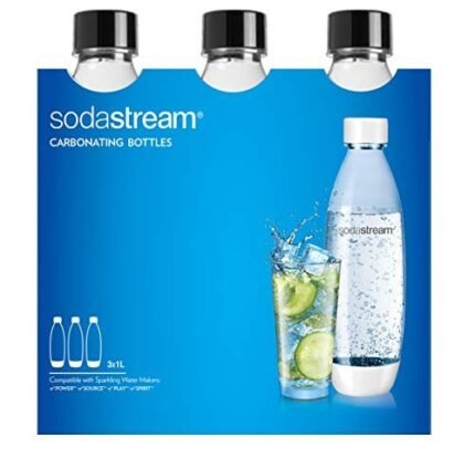 sodastream 3 x 1l carbonating bottlers black image