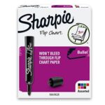 sharpie 22478 flip chart markers bullet tip pack image