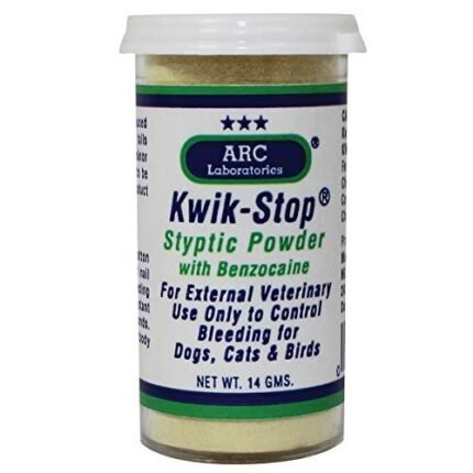 arc laboratories kwik stop styptic powder for dogs cats and birds image