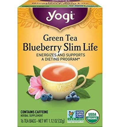 yogi tea green tea bluebrry slim life pack image