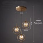 cognac smoky gray clear glass ball led image