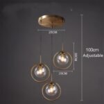 cognac smoky gray clear glass ball led image