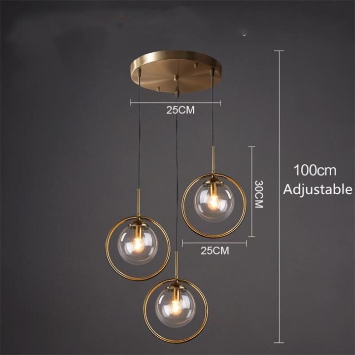 cognac smoky gray clear glass ball led image