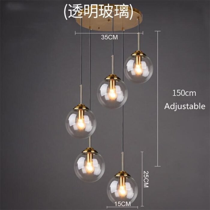 cognac smoky gray clear glass ball led image