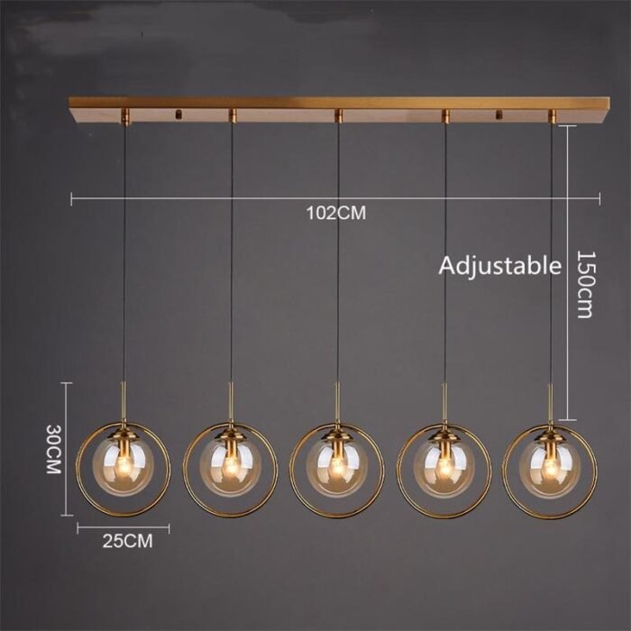 cognac smoky gray clear glass ball led image