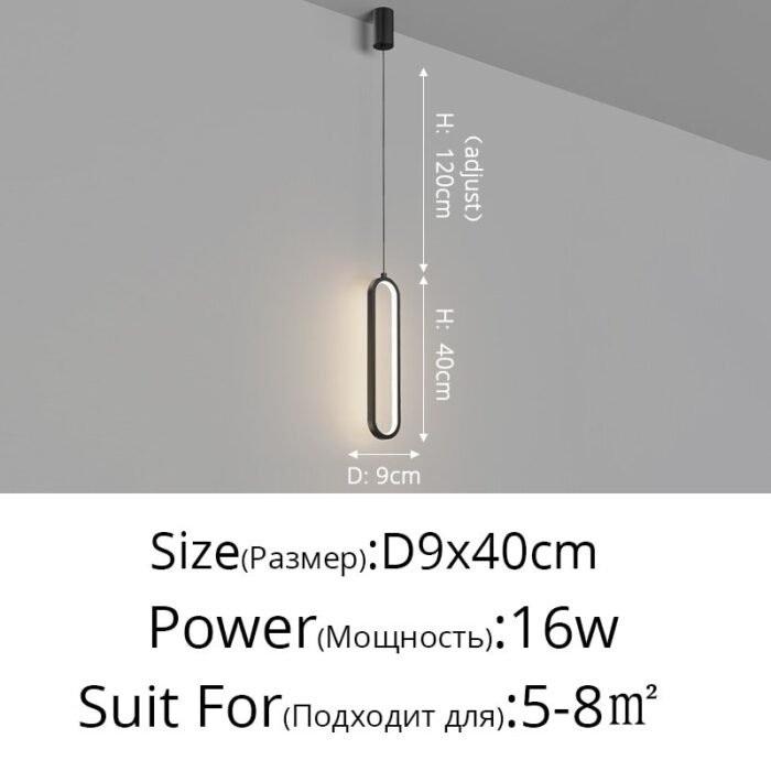 nordic led pendant lights dining table image