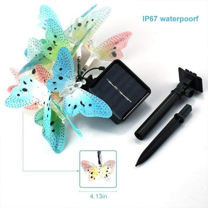 graden solar lamp butterfly string lights image