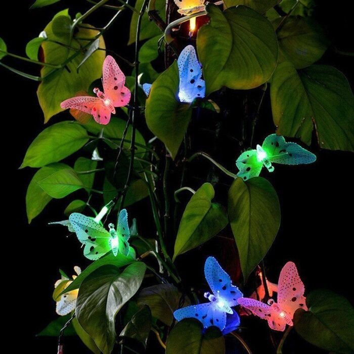 graden solar lamp butterfly string lights image