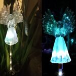 solar angel lights outdoor garden decoration image