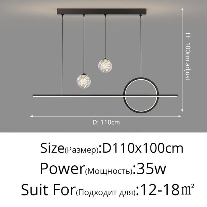 nordic led pendant lights dining table image