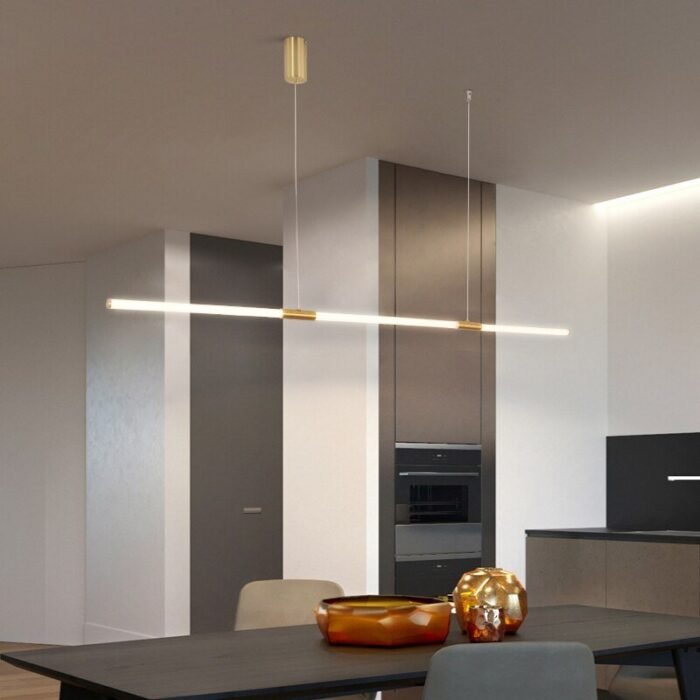 modern led pendant lights kitchen long image