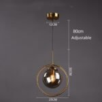 cognac smoky gray clear glass ball led image
