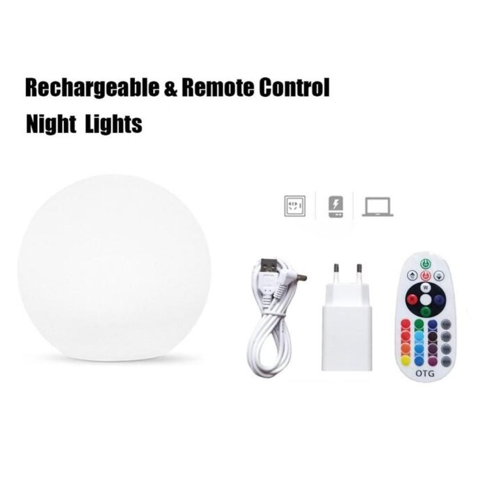 rechargeable outdoor led luminous ball image