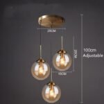 cognac smoky gray clear glass ball led image