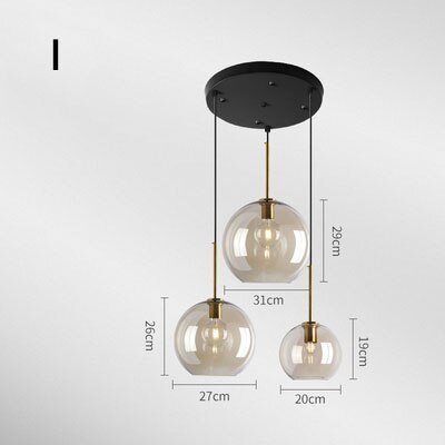 modern pendant light nordic loft glass image