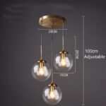 cognac smoky gray clear glass ball led image