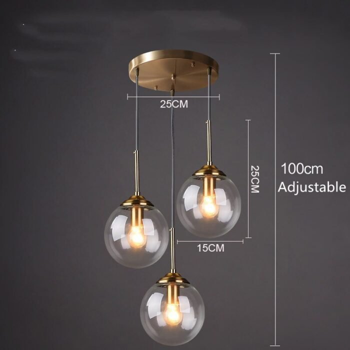 cognac smoky gray clear glass ball led image