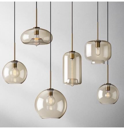 modern pendant light nordic loft glass image