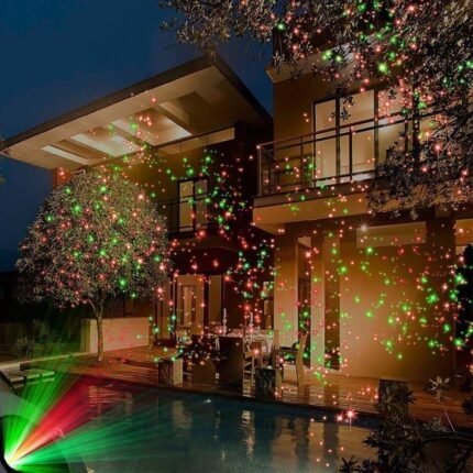 outdoor christmas laser projector light image