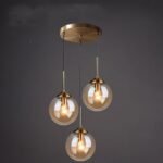 cognac smoky gray clear glass ball led image