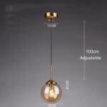 cognac smoky gray clear glass ball led image