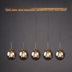 cognac smoky gray clear glass ball led image