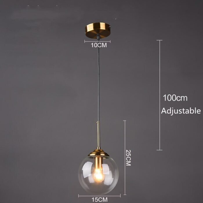cognac smoky gray clear glass ball led image