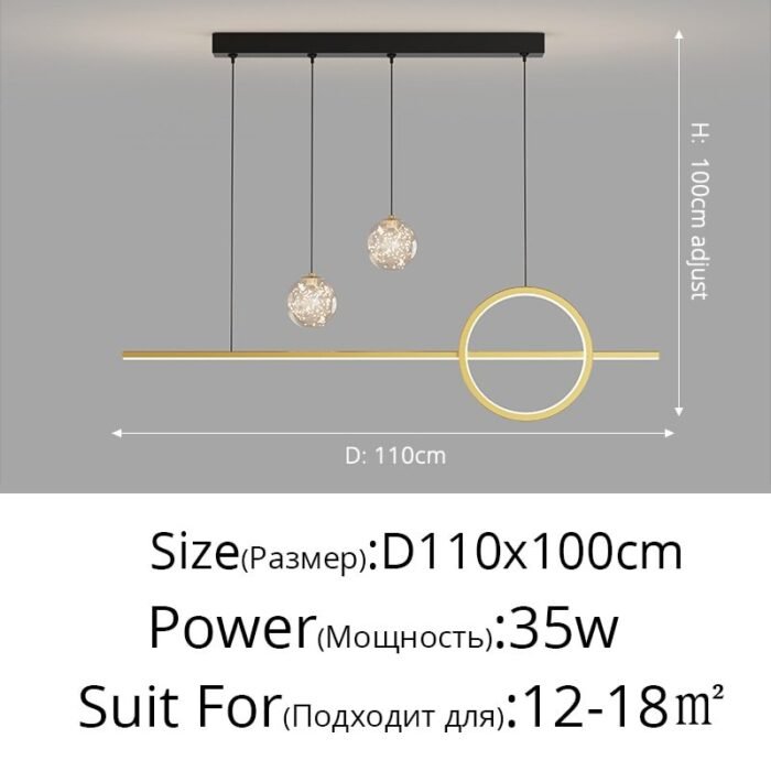 nordic led pendant lights dining table image