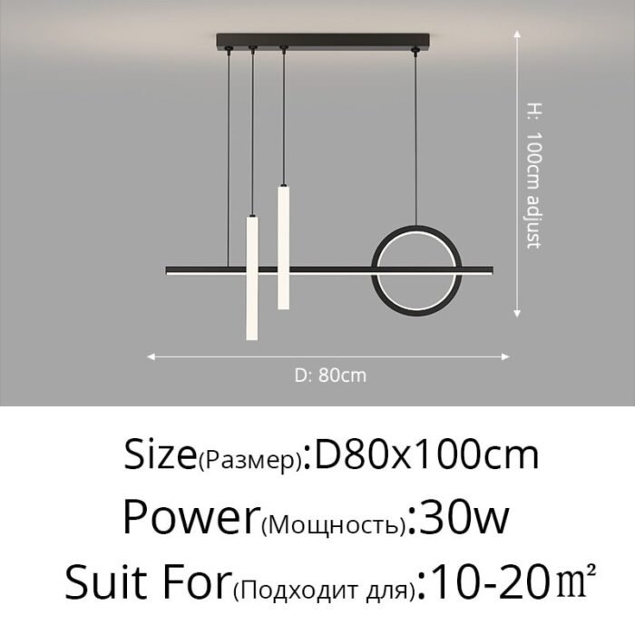 nordic led pendant lights dining table image