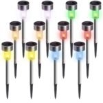 12pack solar garden light outdoor solar powered image