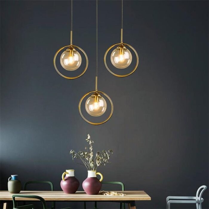 cognac smoky gray clear glass ball led image
