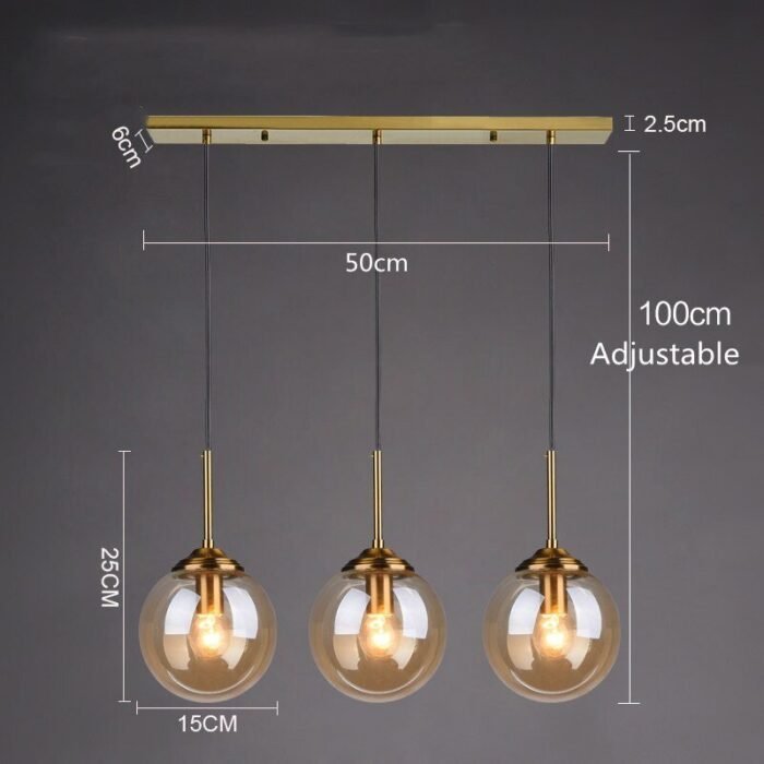 cognac smoky gray clear glass ball led image