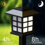 outdoor led solar lights waterproof lawn lamps image