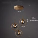 cognac smoky gray clear glass ball led image