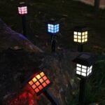 outdoor led solar lights waterproof lawn lamps image