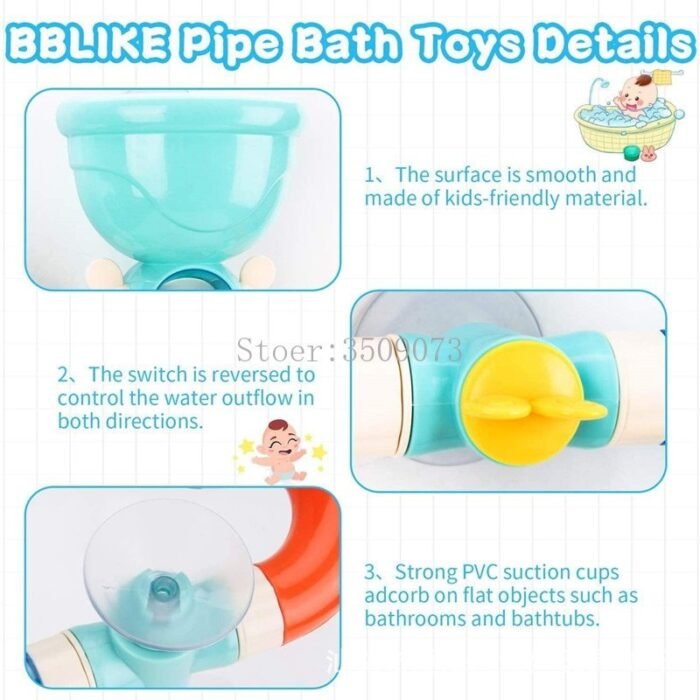 bath toy baby water game faucet shower rubber image