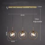 cognac smoky gray clear glass ball led image