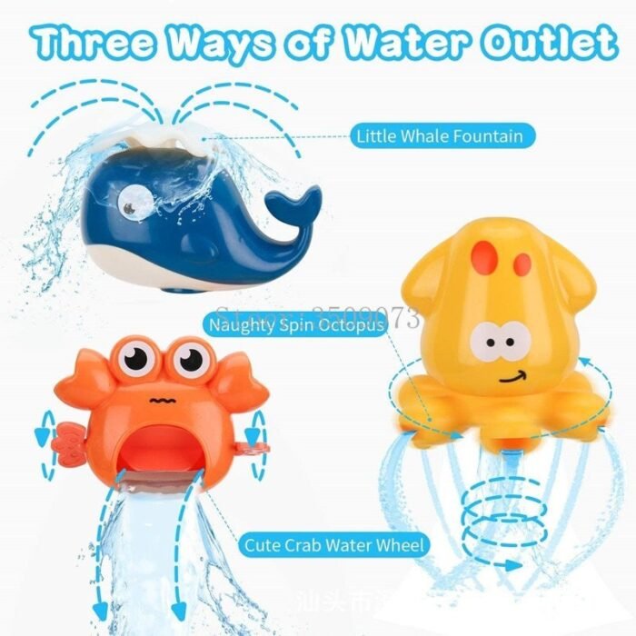 bath toy baby water game faucet shower rubber image