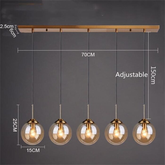 cognac smoky gray clear glass ball led image