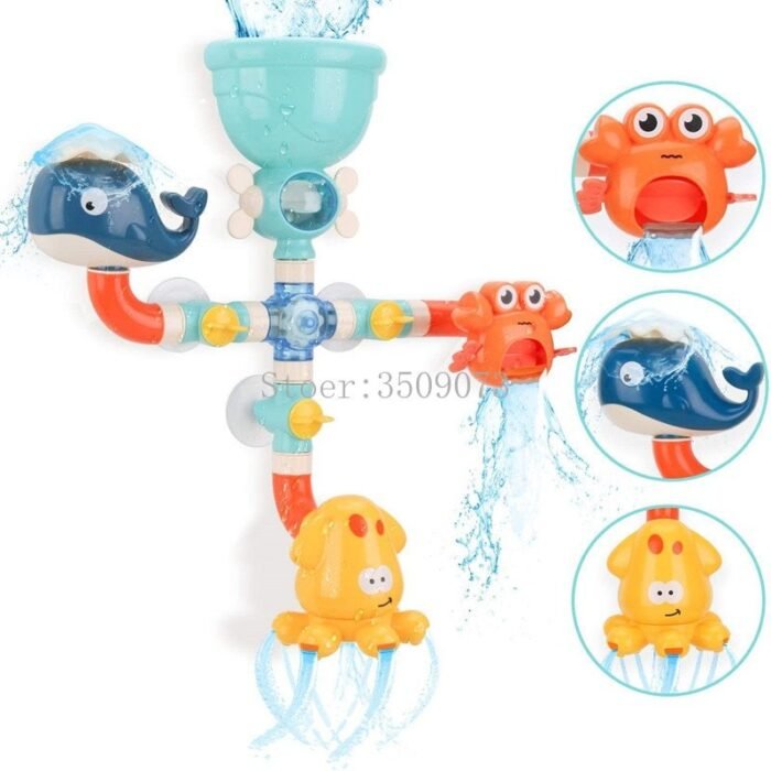 bath toy baby water game faucet shower rubber image